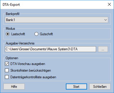 DTA_Export SEPA